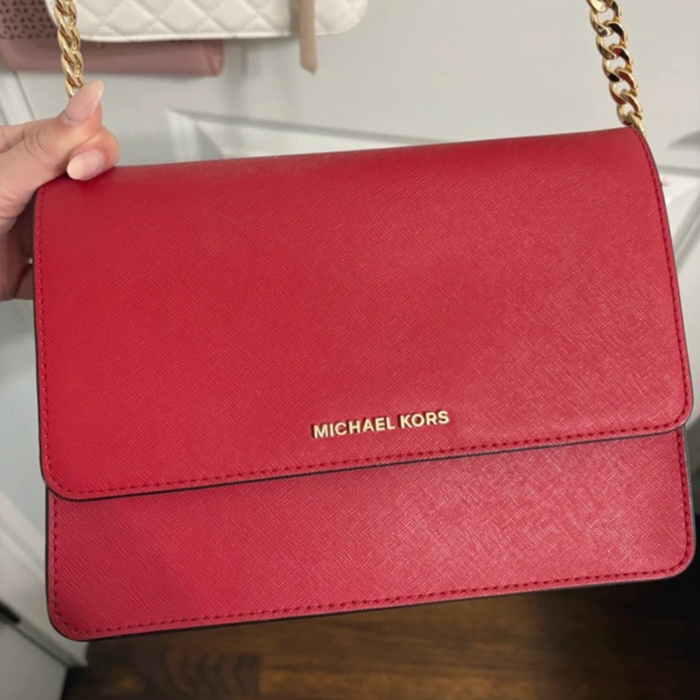 MICHAEL KORS Red Crossbody Bag